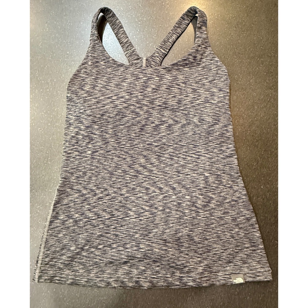 The North Face Tank Top Womens Small Navy Grey Excellent‎ Space Dye Racerback